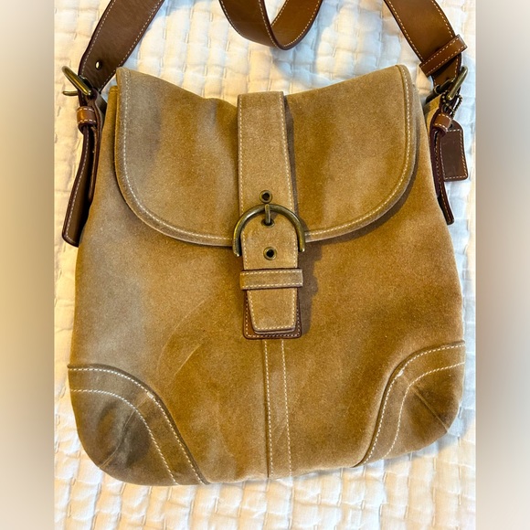 Coach Handbags - COACH Suede Purse